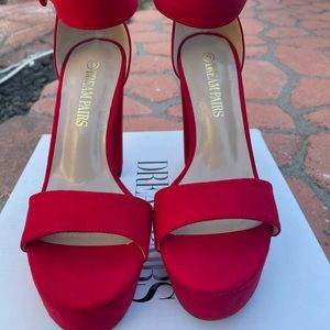 Dreampairs Red Platform Heels!